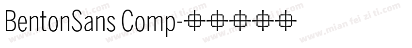 BentonSans Comp字体转换